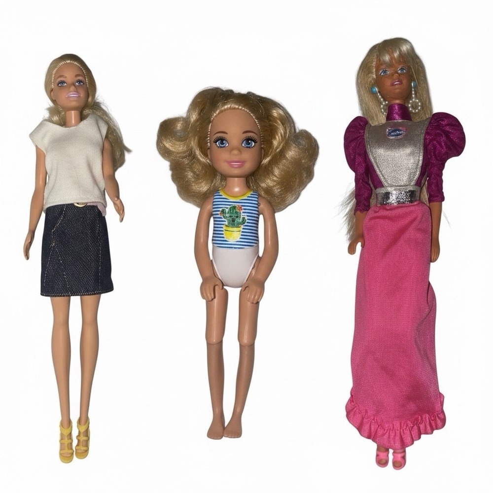 Barbie Chelsea Doll Lot Mattel Vintage 90s Modern Fashion Outfits Clothes 3pc
